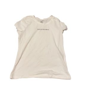 Banana Republic white short sleeve t-shirt